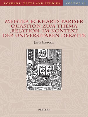 cover image of Meister Eckharts Pariser Quastion zum Thema 'Relation' im Kontext der universitaren Debatte